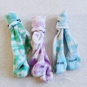 nike ♡ 3 pair tie dye long socks